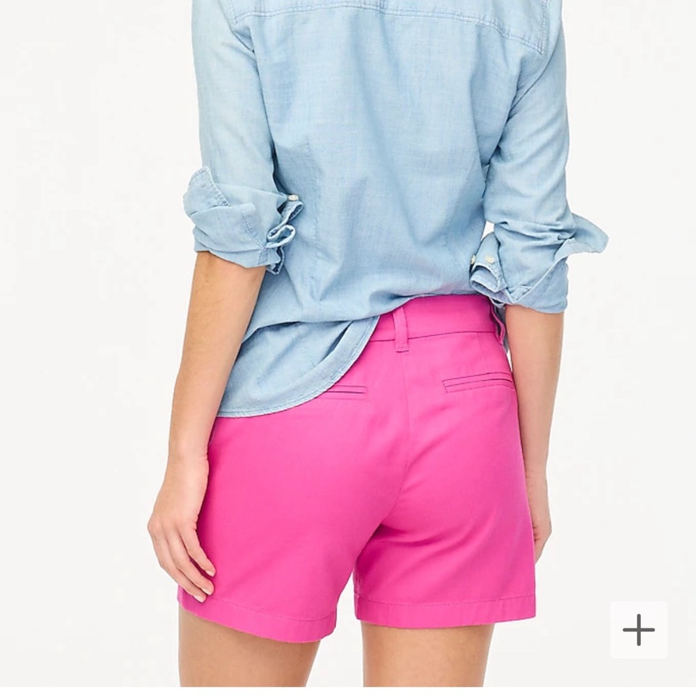 J. Crew 5" Classic Chino Short in Soft Azalea sz 14 NWT - Picture 2 of 16